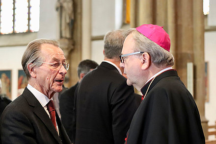 Franz Müntefering und Bischof Bode auf der Jubiläumsveranstaltung 25 Jahre SPES VIVA